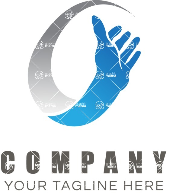 Business Logo Templates - vector graphics in a pack from GraphicMama - Organization Vector Logo Design with Helping Hand